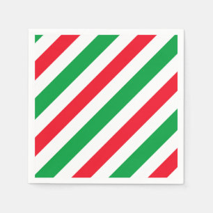 Italy flag pattern napkin