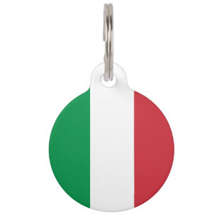 Italy flag pet tag