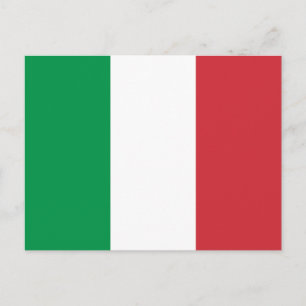 Italy Flag Postcard