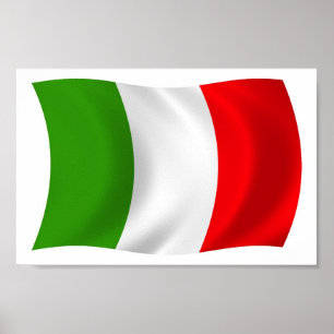 Italy Flag Poster Print