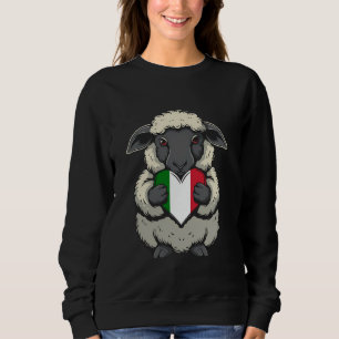 Italy Flag Sheep Italian Pride Italian Heart Itali Sweatshirt