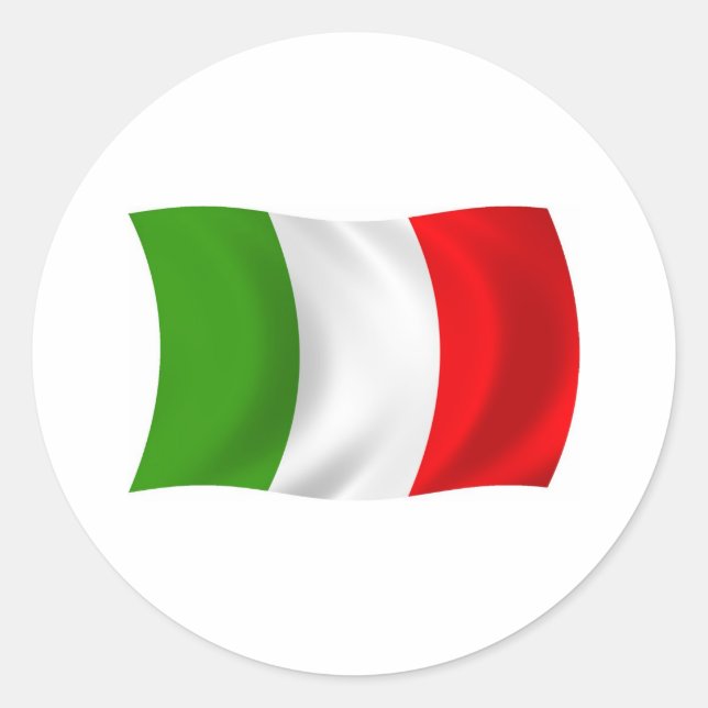 Italy Flag Sticker (Front)