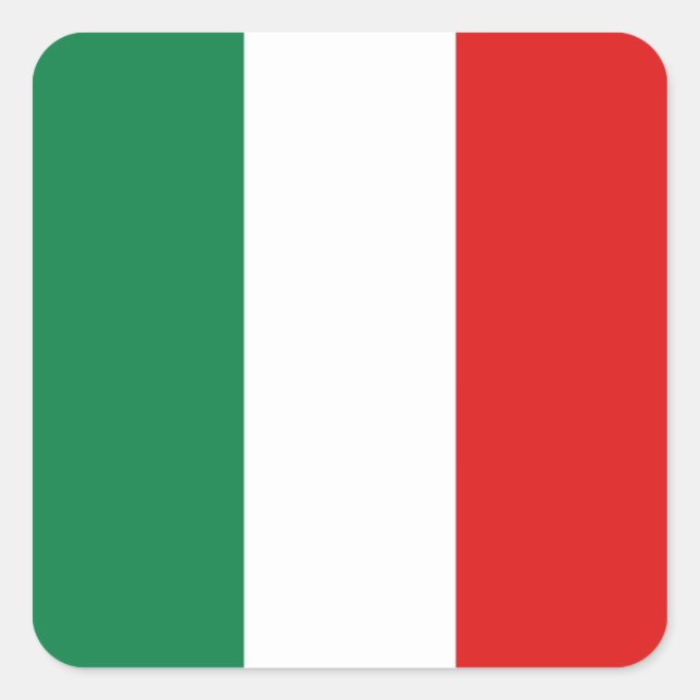 Italy Flag Sticker (Front)