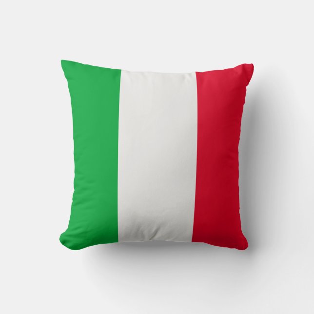 Italy Flag Throw Pillow (Front)