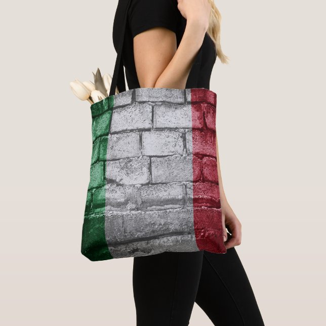 Italy flag wall tote bag (Close Up)