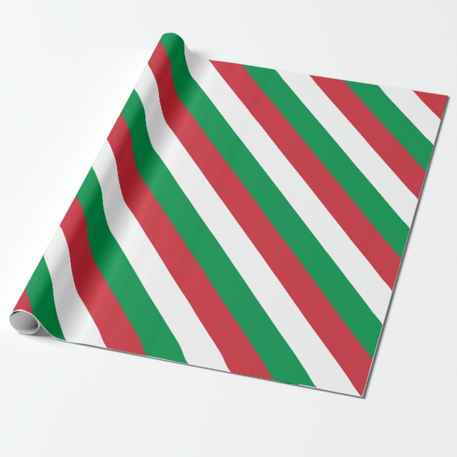 Italy Flag Wrapping Paper (Unrolled)