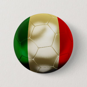 Italy Football 2 Inch Round Button