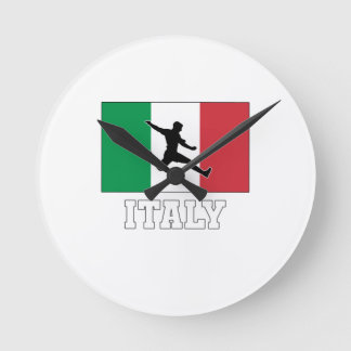 Italy Football Soccer National Team Round Clock