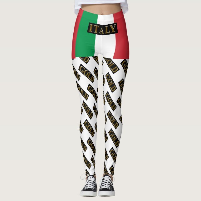 ITALY  GOLD   LEGGINGS (Front)
