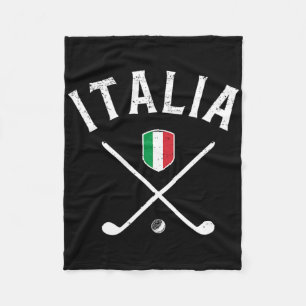 Italy Golf - Italian Flag Golf Tee Fleece Blanket