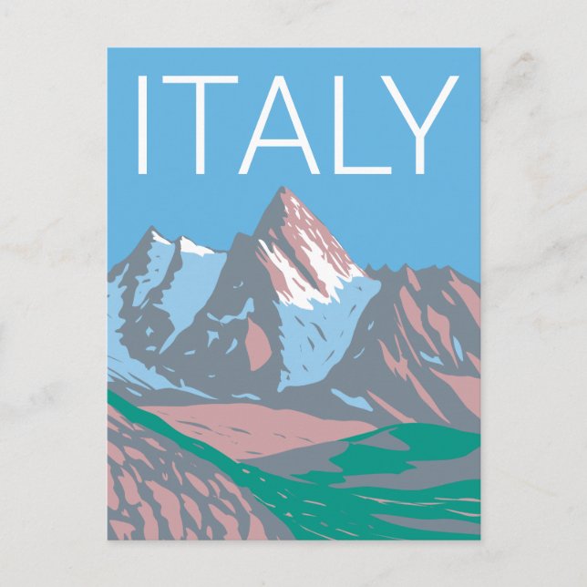 ITALY | Gran Paradiso National Park Postcard (Front)