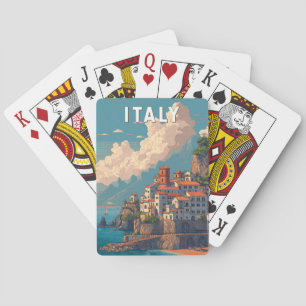Italy Illustration Travel Art Vintage Playing Cards