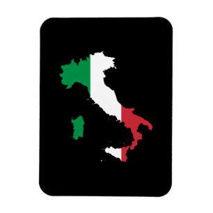 Italy in Flag Colours Magnet