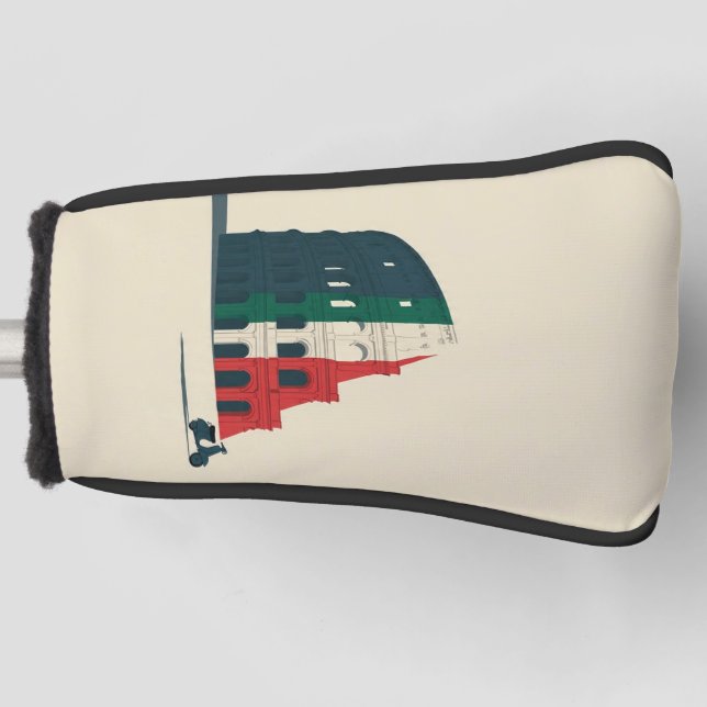 Italy-Inspired Colosseum Putter Headcover (Front)