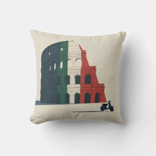 Italy-Inspired Colosseum Throw Pillow