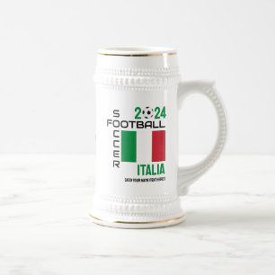ITALY ITALIA Football Custom Name 2024 Any Year Beer Stein