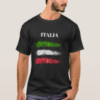 *~* ITALY ITALIA ITALIAN Simple Abstract Flag Men'
