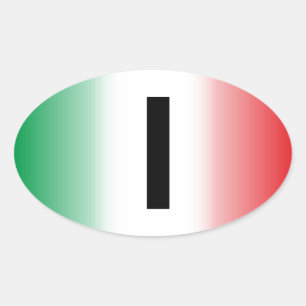 Italy - Italia Kleber Oval Sticker