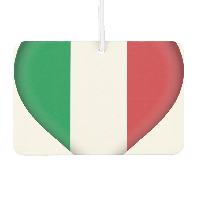 Italy (Italian) Flag Air Freshener (Front)
