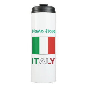 Italy Italian Flag Green Personalization Thermal Tumbler