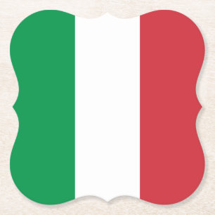 Italy (Italian) Flag Paper Coaster