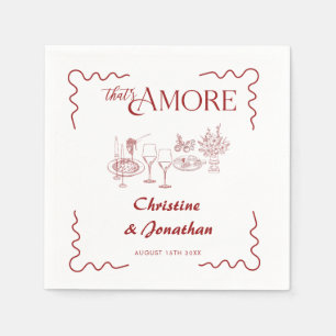 Italy   Italian Food   Rehearsal Dinner   Napkin