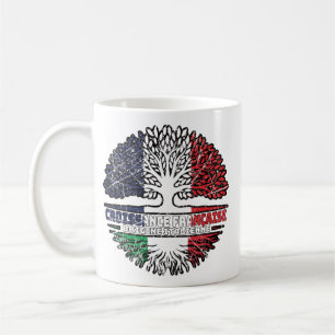 Italy Italian French France Tree Roots Flag Coffee Mug