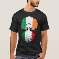 Italy Italian Irish Ireland Tree Roots Flag