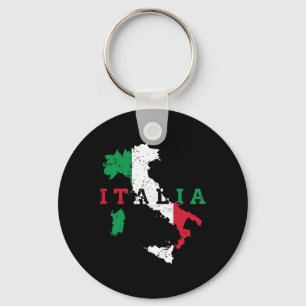 Italy Italian Map Flag Pride Gift Heritage Italia Keychain