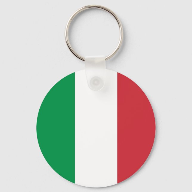 Italy – Italian National Flag Keychain (Front)