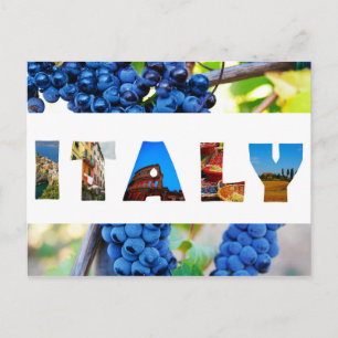 Italy Italian Vineyard Travel Photos Postcard