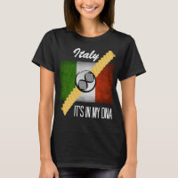 Italy It's in My DNA Molecule Italian Flag Rotini
