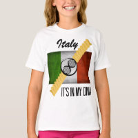 Italy It's in My DNA Molecule Italian Flag Rotini