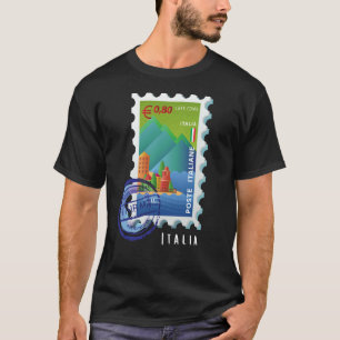 Italy Lake Como Stamp Italophile Souvenir T-Shirt