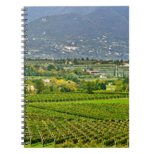 Italy, Lake Garda. The shores of Lake Garda are Notebook