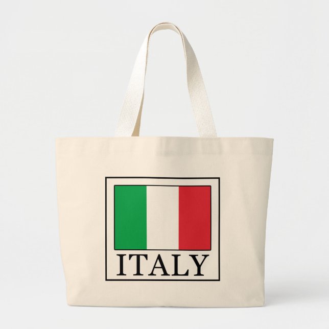 Italy Large Tote Bag (Front)