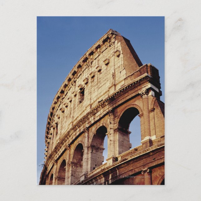 Italy,Lazio,Rome,The Colosseum at sunset Postcard (Front)