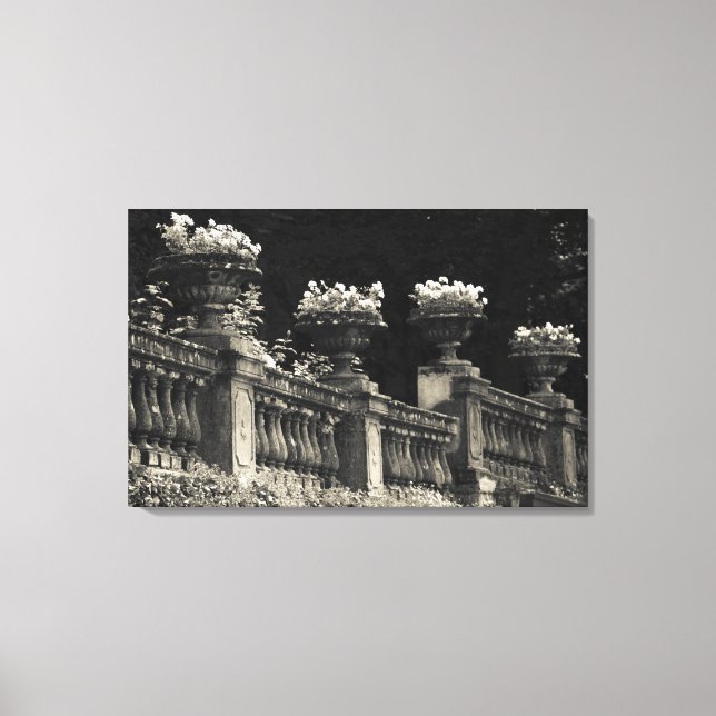 Italy, Lecco Province, Varenna. Lakeside Canvas Print (Front)