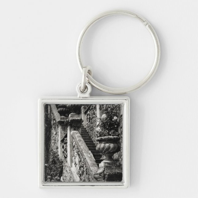 Italy, Lecco Province, Varenna. Villa Monastero, 3 Keychain (Front)