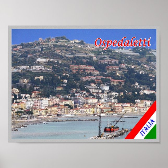 Italy - Liguria - Ospedaletti - Poster (Front)