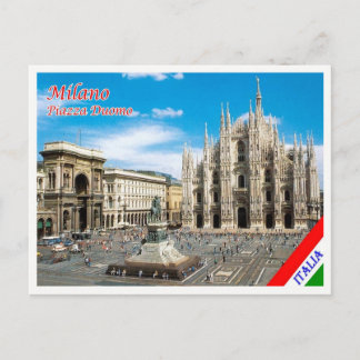 Italy - Lombardy - Milan - Duomo Square - Postcard