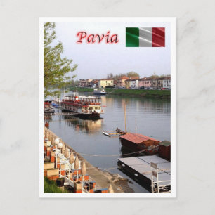 Italy - Lombardy - Pavia - Ticino River - Postcard