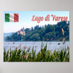 Italy - Lombardy - Varese - Lake View - Poster