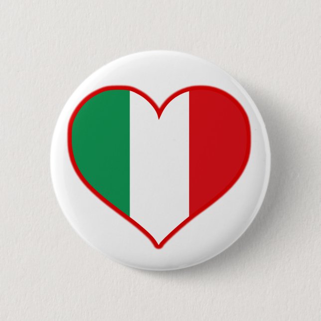 Italy Love 2 Inch Round Button (Front)
