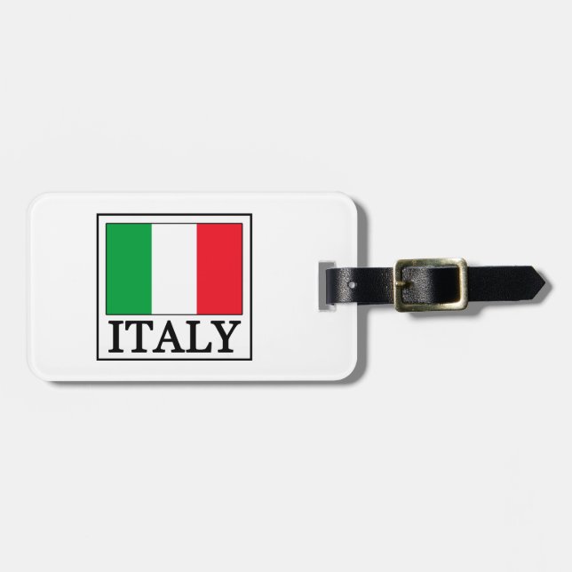 Italy Luggage Tag (Front Horizontal)