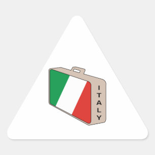 Italy Luggage Triangle Sticker