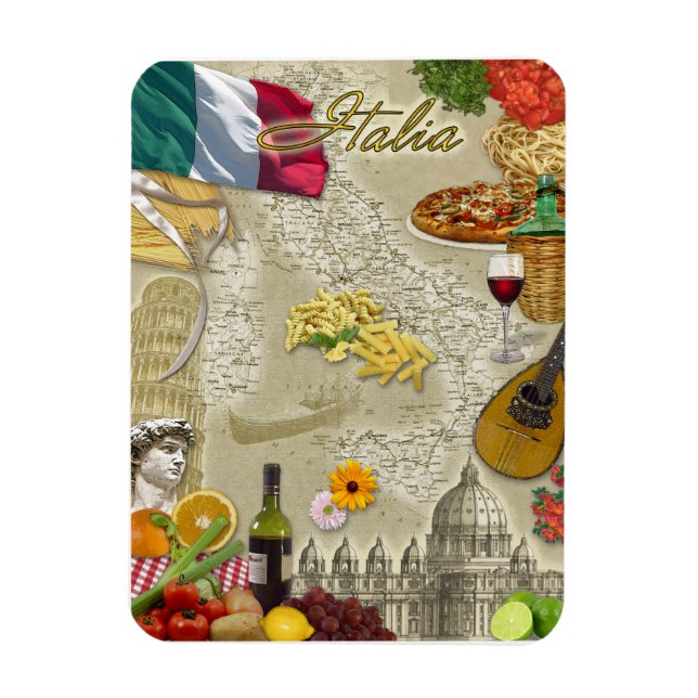 Italy Magnet (Vertical)
