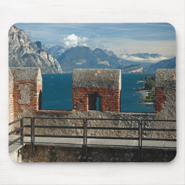 Italy, Malcesine, view from castle of Lake Mouse Pad (Front)