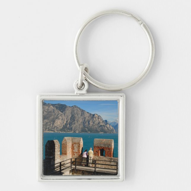 Italy, Malcesine, view from castle tower of Keychain (Front)