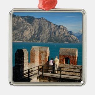 Italy, Malcesine, view from castle tower of Metal Ornament